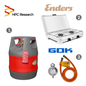 Набор: газовая плита Enders Dalgety 2 с термодатчиками + баллон газовый HPCR-G.4, 12,7л + комплект подключения Набор: газовая плита Enders Dalgety 2 с термодатчиками + баллон газовый HPCR-G.4, 12,7л + комплект подключения