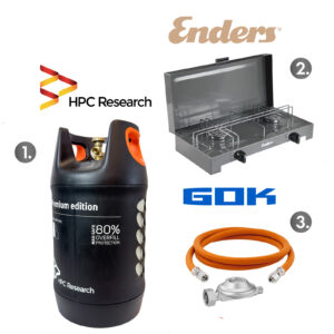 Набор: газовая плита Enders Canberra + баллон газовый HPCR-G.4, 24,5л c отсекателем + комплект подключения 1790NP24